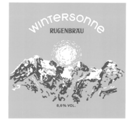 Wintersonne RUGENBRÄU 8,6 % VOL. Logo (IGE, 11/30/2018)