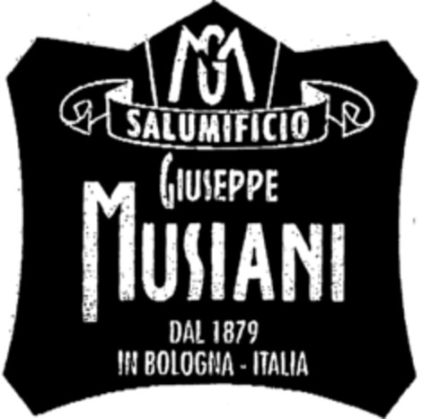 SALUMIFICIO GIUSEPPE MUSIANI DAL 1879 IN BOLOGNA-ITALIA Logo (IGE, 05.09.2001)