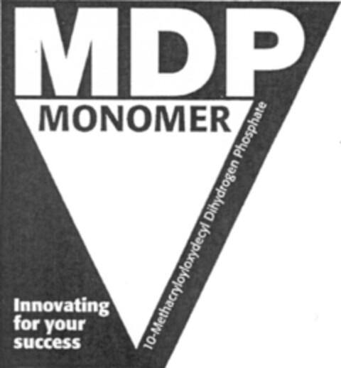 MDP MONOMER Innovating for your success 10-Methacryloyloxydecyl Dihydrogen Phosphate Logo (IGE, 08.01.2010)