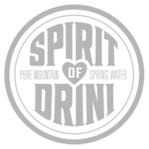 SPIRIT OF DRINI PURE MOUNTAIN SPRING WATER Logo (IGE, 05/11/2016)