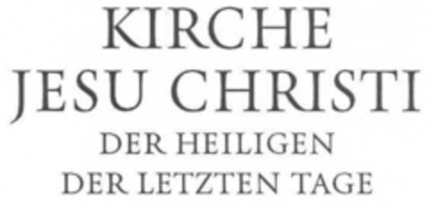 KIRCHE JESU CHRISTI DER HEILIGEN DER LETZTEN TAGE Logo (IGE, 24.09.2004)