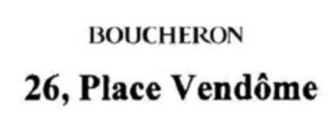 BOUCHERON 26, Place Vendôme Logo (IGE, 10/15/2009)