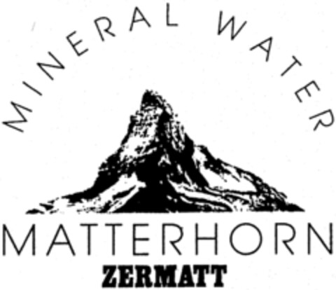 MINERAL WATER MATTERHORN ZERMATT Logo (IGE, 23.01.1998)