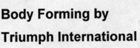 Body Forming by Triumph International Logo (IGE, 12/16/1999)