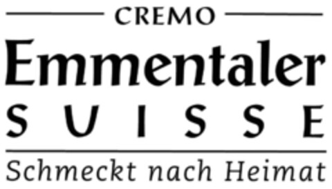 CREMO Emmentaler SUISSE Schmeckt nach Heimat Logo (IGE, 02.06.2006)