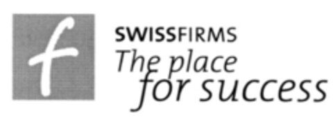f SWISSFIRMS  the place for success Logo (IGE, 13.02.2001)