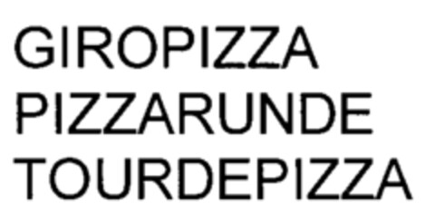 GIROPIZZA PIZZARUNDE TOURDEPIZZA Logo (IGE, 19.10.2005)