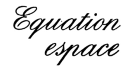 Equation espace Logo (IGE, 10.02.1986)