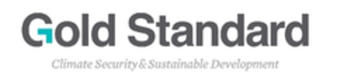 Gold Standard Climate Security & Sustainable Development Logo (IGE, 08/03/2018)