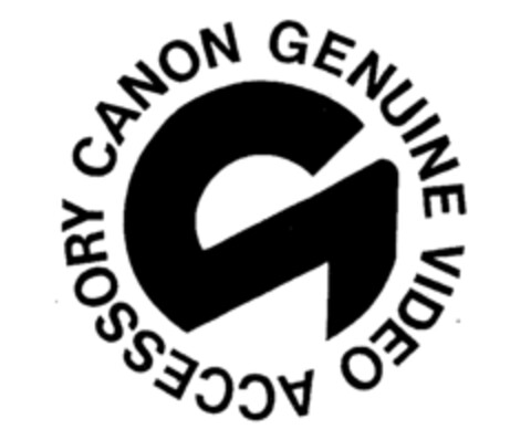 VIDEO ACCESSORY CANON GENUINE Logo (IGE, 22.04.1992)