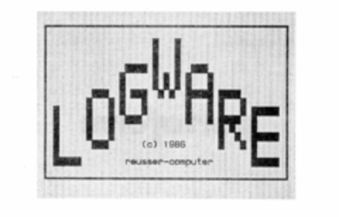 LOGWARE (c) 1986 reusser-computer Logo (IGE, 01.12.1986)