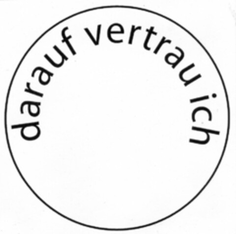 darauf vertraue ich Logo (IGE, 30.07.2007)