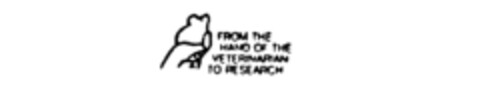 FROM THE HAND OF THE VETERINARIAN TO RESEARCH Logo (IGE, 07/28/1987)