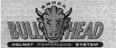 SWOCK BULL HEAD HELMET POWERLOCK SYSTEM Logo (IGE, 03/16/1999)