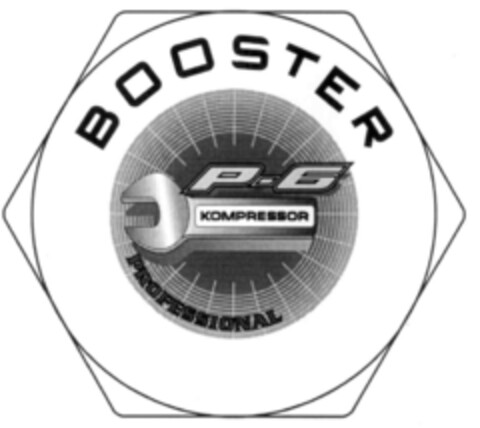 BOOSTER P-6 KOMPRESSOR PROFESSIONAL Logo (IGE, 21.11.2001)