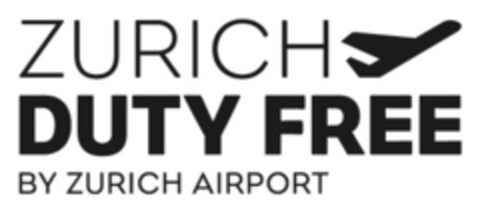 ZURICH DUTY FREE BY ZURICH AIRPORT Logo (IGE, 01.06.2016)