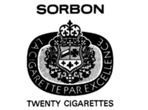 SORBON LA CIGARETTE PAR EXCELLENCE Logo (IGE, 23.03.1992)