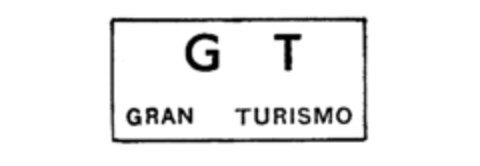 GT GRAN TURISMO Logo (IGE, 08/03/1986)