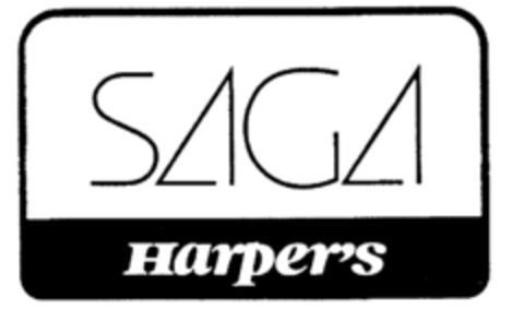 SAGA Harper's Logo (IGE, 05.08.1987)