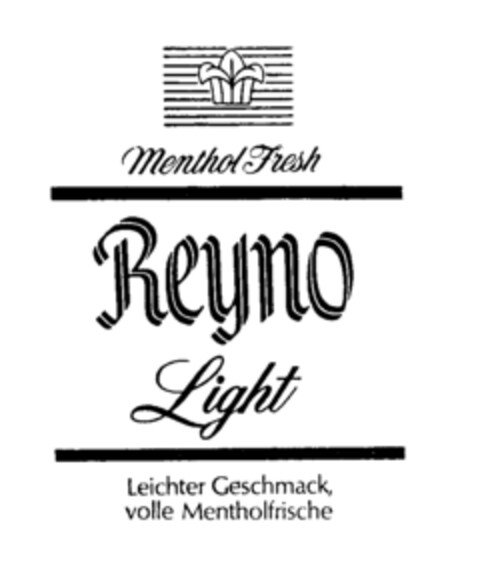 Menthol Fresh, Reyno, Light, Leichter Geschmack, volle Mentholfrische Logo (IGE, 16.12.1981)