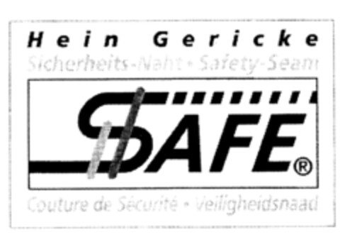 SAFE Hein Gericke Sicherheits-Nath Safety-Seam Couture de Sécurité Veiligheidsnaad Logo (IGE, 12/20/2000)