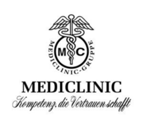 MC MEDICLINIC GRUPPE MEDICLINIC Kompetenz, die Vertrauen schafft Logo (IGE, 27.02.2013)