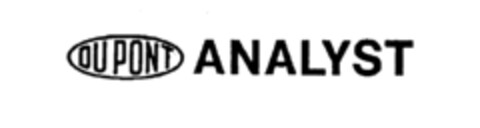 DU PONT ANALYST Logo (IGE, 07/03/1987)