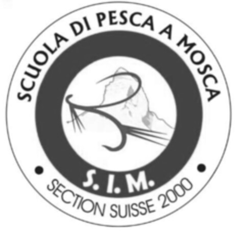 SCUOLA DI PESCA A MOSCA S.I.M. SECTION SUISSE 2000 Logo (IGE, 24.03.2020)