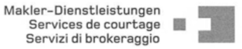 Makler-Dienstleistungen Services de courtage Servizi di brokeraggio Logo (IGE, 07/28/2006)