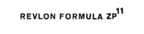 REVLON FORMULA ZP 11 Logo (IGE, 20.03.1985)