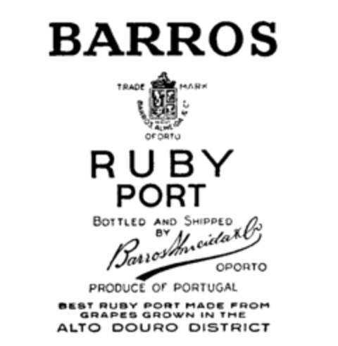 BARROS RUBY PORT Logo (IGE, 12.04.1988)