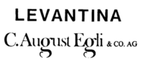 LEVANTINA C. August Egli & CO. AG Logo (IGE, 30.01.1989)