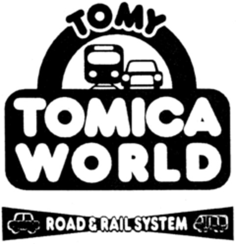 TOMY TOMICA WORLD ROAD & RAIL SYSTEM Logo (IGE, 12.10.1998)