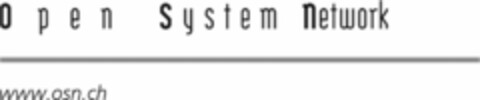 Open System Network www.osn.ch Logo (IGE, 16.11.2010)