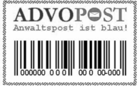 ADVOPOST Anwaltspost ist blau! Logo (IGE, 27.10.2008)