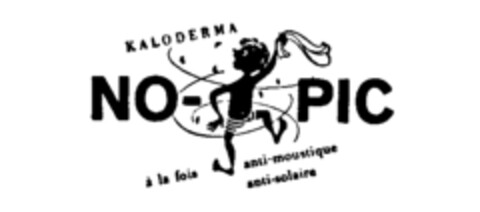 KALODERMA NO-PIC à la fois anti-moustique anti-solaire Logo (IGE, 05/31/1990)