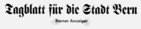 Tagblatt für die Stadt Bern Berner Anzeiger Logo (IGE, 10.09.1996)