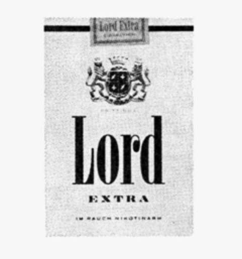 Lord EXTRA IM RAUCH NIKOTINARM Logo (IGE, 17.01.1985)