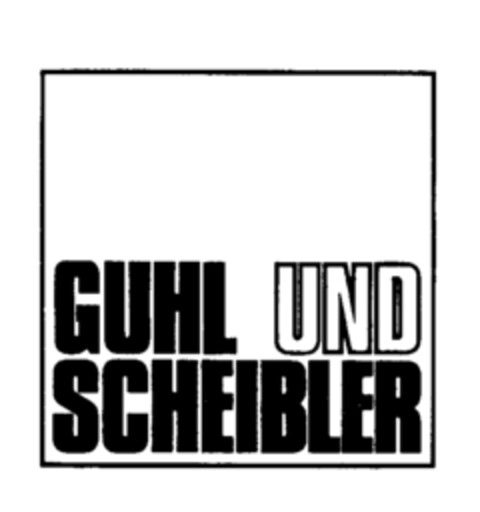 GUHL UND SCHEIBLER Logo (IGE, 23.01.1984)