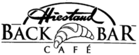 Hiestand BACK BAR CAFÉ Logo (IGE, 02/14/2001)