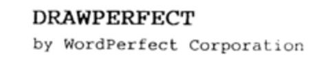 DRAWPERFECT by WordPerfect Corporation Logo (IGE, 09.12.1992)