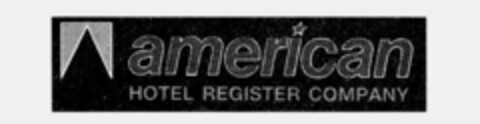 american HOTEL REGISTER COMPANY Logo (IGE, 05.09.1990)