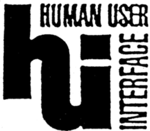 hui HUMAN USER INTERFACE Logo (IGE, 14.08.1998)