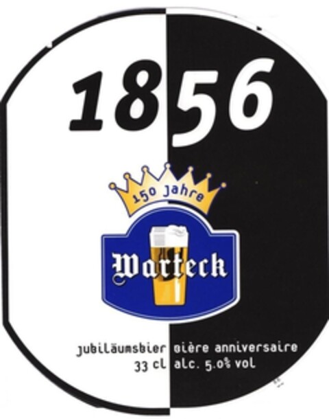 1856 150 Jahre Warteck jubiläumsbier Bière anniversaire Logo (IGE, 04/18/2006)