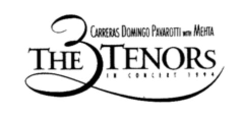 THE 3 TENORS IN CONCERT 1994 Carreras Domingo Pavarotti with Mehta Logo (IGE, 05.07.1994)