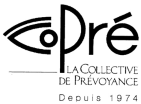 Copré LA COLLECTIVE DE PRÉVOYANCE Depuis 1974 Logo (IGE, 05/09/2001)