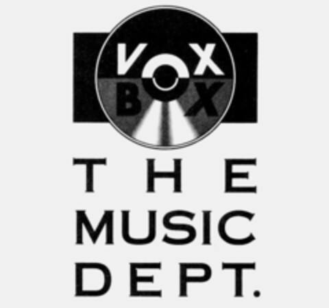 VOX BOX THE MUSIC DEPT. Logo (IGE, 17.09.1992)