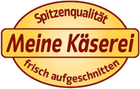 Meine Käserei Spitzenqualität frisch aufgeschnitten Logo (IGE, 08/21/2013)