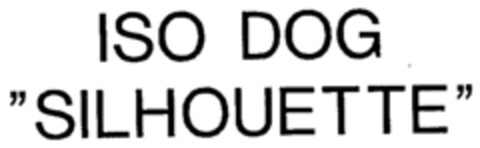 ISO DOG ''SILHOUETTE'' Logo (IGE, 22.06.1990)