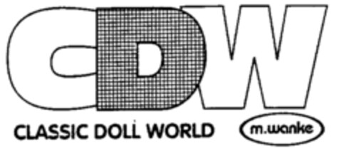 CDW CLASSIC DOLL WORLD m.wanke Logo (IGE, 16.11.1995)